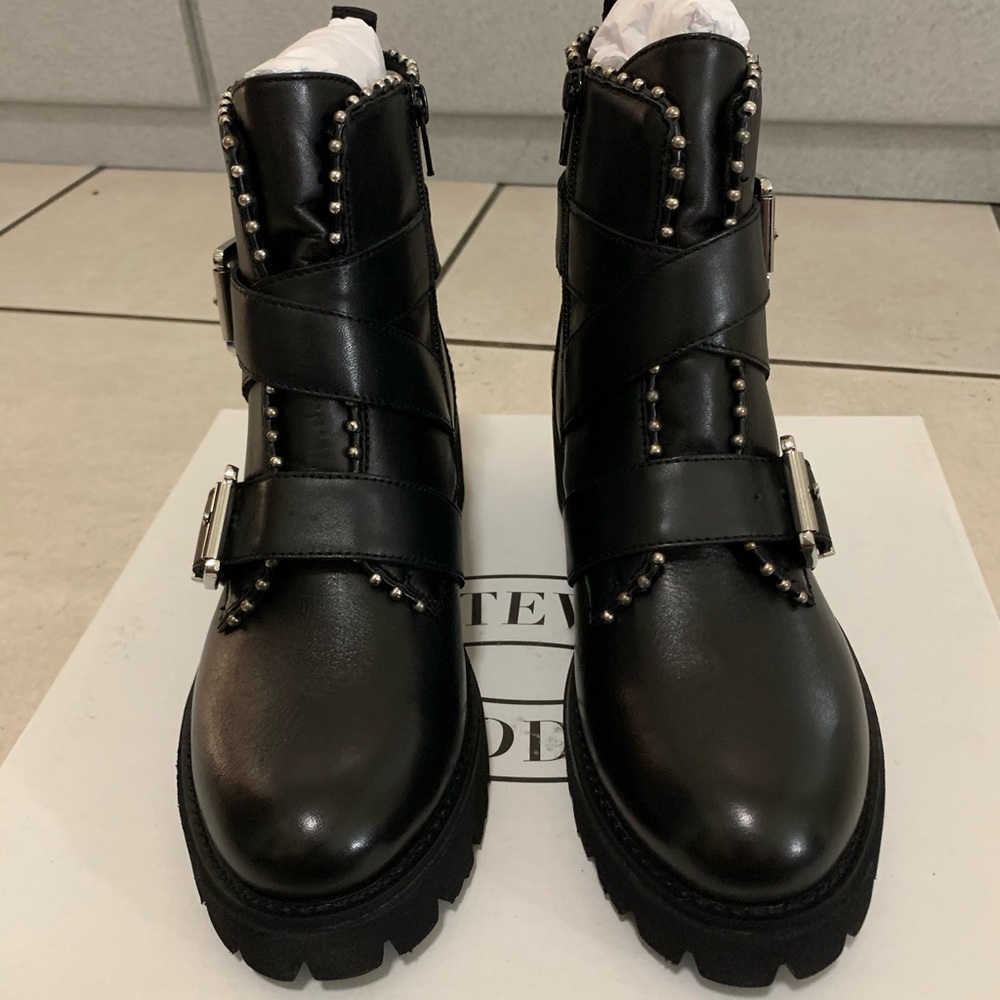 Steve Madden Womens Harbor Boots, Black Size 6.